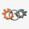 Anneaux De Dentition En Bois Et Silicone Multicolor - Vertbaudet -Produits Pour Bébés Magasin anneaux de dentition en bois et silicone
