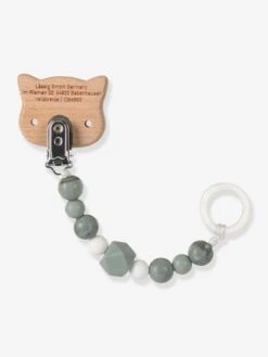 Attache-sucette LÄSSIG Little Chums Gris/chat - Lassig -Produits Pour Bébés Magasin attache sucette lassig little chums 4