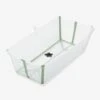 Baignoire Flexi Bath XL STOKKE Transparent/vert - Stokke -Produits Pour Bébés Magasin baignoire flexi bath xl stokke