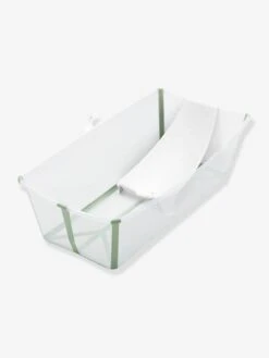 Baignoire Flexi Bath XL STOKKE Transparent/vert - Stokke -Produits Pour Bébés Magasin baignoire flexi bath xl stokke 2