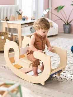 Bascule D'intérieur En Bois FSC® Multicolore - Vertbaudet -Produits Pour Bébés Magasin bascule dinterieur en bois fsc 3