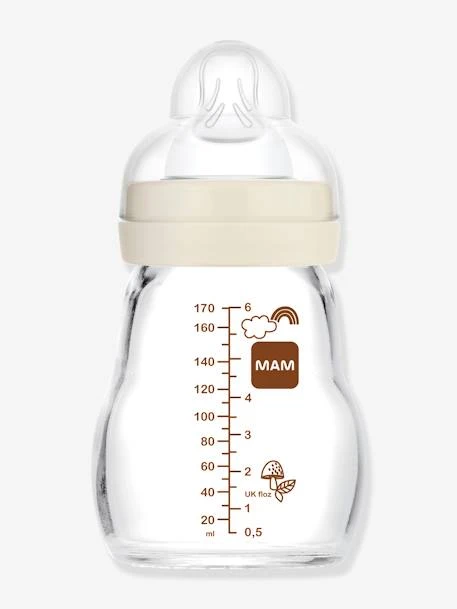 Biberon Verre 170 Ml MAM Feel Good Débit 1 Beige - Mam 4 Biberon Verre 170 Ml MAM Feel Good Débit 1 Beige - Mam – Image 2