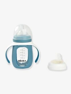 Biberon/tasse D'apprentissage 2 En 1 BEABA En Verre (210 Ml) Rose - Beaba -Produits Pour Bébés Magasin biberontasse dapprentissage 2 en 1 beaba en verre 210 ml 4