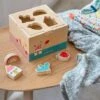 Boite Des Formes à Encastrer CROQUE LA VIE En Bois FSC® Rouge - Vertbaudet -Produits Pour Bébés Magasin boite des formes a encastrer croque la vie en bois fsc