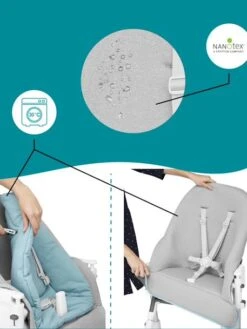 Chaise Haute Slick 2 En 1 BABYMOOV Blanc Bleu Gris - Babymoov 12 Chaise Haute Slick 2 En 1 BABYMOOV Blanc Bleu Gris - Babymoov -Produits Pour Bébés Magasin chaise haute slick 2 en 1 babymoov 4