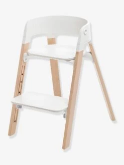 Chaise Haute STOKKE Steps Blanc/naturel - Stokke