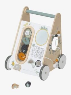 Chariot De Marche Avec Freins HANOÏ En Bois FSC® Multicolore - Vertbaudet -Produits Pour Bébés Magasin chariot de marche avec freins hanoi en bois fsc 1