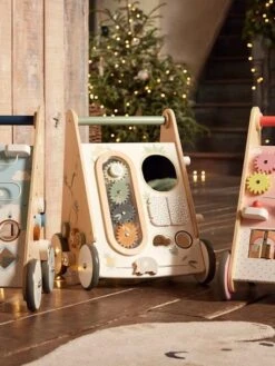 Chariot De Marche Avec Freins HANOÏ En Bois FSC® Multicolore - Vertbaudet -Produits Pour Bébés Magasin chariot de marche avec freins hanoi en bois fsc 2