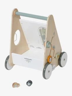 Chariot De Marche Avec Freins HANOÏ En Bois FSC® Multicolore - Vertbaudet -Produits Pour Bébés Magasin chariot de marche avec freins hanoi en bois fsc 5
