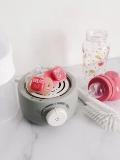 Chauffe-biberon Et Stérilisateur BEABA Baby Milk Second Gris/blanc - Beaba -Produits Pour Bébés Magasin chauffe biberon et sterilisateur beaba baby milk second 3
