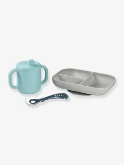 Coffret D’apprentissage 3 Pièces BEABA En Silicone Rose - Beaba -Produits Pour Bébés Magasin coffret dapprentissage 3 pieces beaba en silicone 3