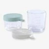 Coffret De 2 Pots De Conservation En Verre BEABA Airy Green/ Light Mist - Beaba -Produits Pour Bébés Magasin coffret de 2 pots de conservation en verre beaba