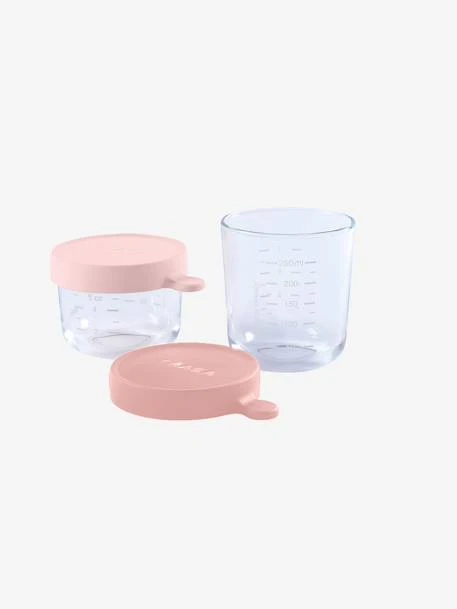 Coffret De 2 Pots De Conservation En Verre BEABA Airy Green/ Light Mist - Beaba 5 Coffret De 2 Pots De Conservation En Verre BEABA Airy Green/ Light Mist - Beaba – Image 3
