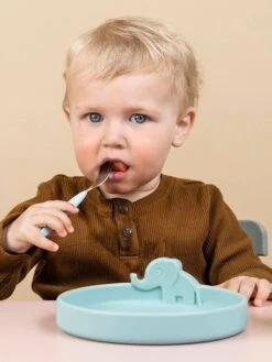 Coffret Repas 3 Pièces DONE BY DEER Peekaboo Deer Friends En Silicone Bleu - Done By Deer -Produits Pour Bébés Magasin coffret repas 3 pieces done by deer peekaboo deer friends en silicone 2