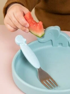 Coffret Repas 3 Pièces DONE BY DEER Peekaboo Deer Friends En Silicone Bleu - Done By Deer -Produits Pour Bébés Magasin coffret repas 3 pieces done by deer peekaboo deer friends en silicone 3