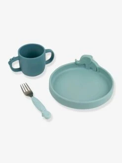Coffret Repas 3 Pièces DONE BY DEER Peekaboo Deer Friends En Silicone Bleu - Done By Deer -Produits Pour Bébés Magasin coffret repas 3 pieces done by deer peekaboo deer friends en silicone 4
