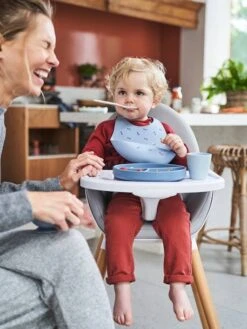 Coffret Repas En Silicone Set Baby Blue - Vertbaudet -Produits Pour Bébés Magasin coffret repas en silicone 2