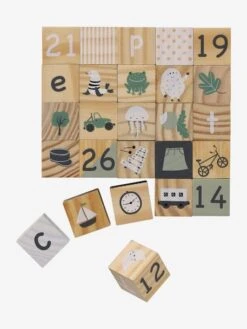 Cubes Alphabet En Bois FSC® Multicolore - Vertbaudet -Produits Pour Bébés Magasin cubes alphabet en bois fsc 2