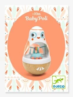Culbuto BabyPoli - DJECO Blanc - Djeco -Produits Pour Bébés Magasin culbuto babypoli djeco 1