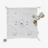 Doudou Carré + Hochet GREEN FOREST Multicolore - Vertbaudet 2 Doudou Carré + Hochet GREEN FOREST Multicolore - Vertbaudet -Produits Pour Bébés Magasin doudou carre hochet green forest