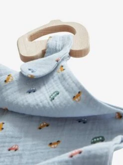 Doudou En Gaze De Coton + Hochet Bois EN VOITURE SIMON Multicolore - Vertbaudet -Produits Pour Bébés Magasin doudou en gaze de coton hochet bois en voiture simon 5