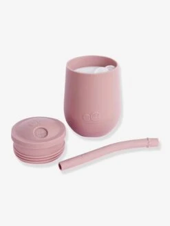 Gobelet D’apprentissage Avec Paille EZPZ Mini Cup En Silicone Rose Blush - EZPZ -Produits Pour Bébés Magasin gobelet dapprentissage avec paille ezpz mini cup en silicone 5
