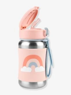 Gourde Acier Avec Paille SKIP HOP Whimz Rose/arc En Ciel - Skip Hop -Produits Pour Bébés Magasin gourde acier avec paille skip hop whimz 2