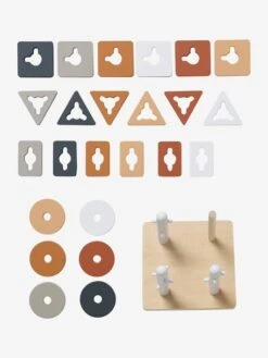 Jeu Des Formes à Empiler En Bois FSC® Multicolore - Petits Jouets - Vertbaudet -Produits Pour Bébés Magasin jeu des formes a empiler en bois fsc 3