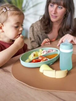 Kit Repas Silicone BABYMOOV Grow’Isy Vert/terracotta - Babymoov -Produits Pour Bébés Magasin kit repas silicone babymoov growisy 1