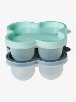 Les 2 Pots De Conservation En Silicone Vert/bleu - Vertbaudet -Produits Pour Bébés Magasin les 2 pots de conservation en silicone 4