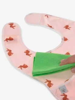 Lot De 2 Bavoirs Avec Poche LÄSSIG Little Forest Little Forest Lapin - Rose + B - Lassig -Produits Pour Bébés Magasin lot de 2 bavoirs avec poche lassig little forest 3