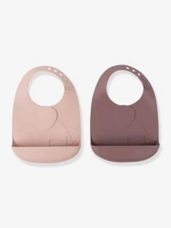 Lot De 2 Bavoirs Avec Récupérateur DONE BY DEER Peekaboo Eléphant En Silicone Vert Clair + Vert Foncé - Done By Deer -Produits Pour Bébés Magasin lot de 2 bavoirs avec recuperateur done by deer peekaboo elephant en silicone 2