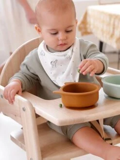 Lot De 2 Bavoirs Bandanas Petit Nomade Lot Caramel Ivoire Imprimé - Vertbaudet -Produits Pour Bébés Magasin lot de 2 bavoirs bandanas petit nomade 4