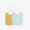 Lot De 2 Bavoirs Bébé En Gaze De Coton Lot Bleu - Vertbaudet -Produits Pour Bébés Magasin lot de 2 bavoirs bebe en gaze de coton