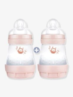 Lot De 2 Biberons 160 Ml MAM Easy Start Anti-colique Nature Guardian Nature Blush - Mam -Produits Pour Bébés Magasin lot de 2 biberons 160 ml mam easy start anti colique nature guardian 1
