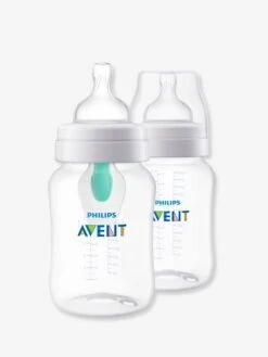 Lot De 2 Biberons 240 Ml Philips AVENT Anti-colic Avec Valve AirFree Transparent - Philips Avent -Produits Pour Bébés Magasin lot de 2 biberons 240 ml philips avent anti colic avec valve airfree 1