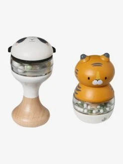 Lot De 2 Hochets En Bois FSC® Vert - Vertbaudet -Produits Pour Bébés Magasin lot de 2 hochets en bois fsc 3