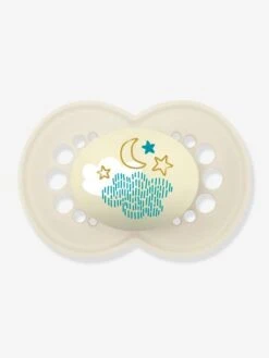 Lot De 2 Sucettes En Silicone MAM Nuit 18+ Vert + Bleu - Mam -Produits Pour Bébés Magasin lot de 2 sucettes en silicone mam nuit 18 2