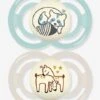 Lot De 2 Sucettes En Silicone MAM Perfect Nuit 6+ Vert + Beige - Mam -Produits Pour Bébés Magasin lot de 2 sucettes en silicone mam perfect nuit 6