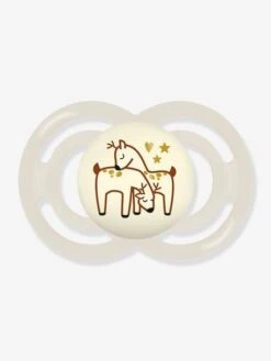 Lot De 2 Sucettes En Silicone MAM Perfect Nuit 6+ Vert + Beige - Mam -Produits Pour Bébés Magasin lot de 2 sucettes en silicone mam perfect nuit 6 2