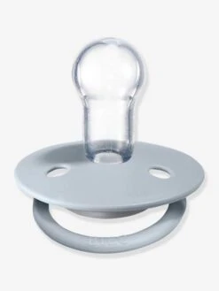Lot De 2 Sucettes-tétines BIBS De Lux En Silicone Gris Fer + Bleu Layette - Bibs -Produits Pour Bébés Magasin lot de 2 sucettes tetines bibs de lux en silicone 3