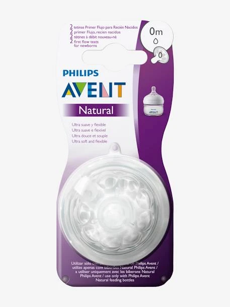 Lot De 2 Tétines Philips AVENT Natural, 5 Débits Transparent - Philips Avent 5 Lot De 2 Tétines Philips AVENT Natural, 5 Débits Transparent - Philips Avent – Image 3