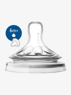 Lot De 2 Tétines Philips AVENT Natural à Débit Rapide, Dès 6 Mois Transparent - Philips Avent -Produits Pour Bébés Magasin lot de 2 tetines philips avent natural a debit rapide des 6 mois 1