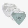 Lot De 3 Bavoirs Bandanas En Gaze De Coton Lot Vert Panda - Vertbaudet -Produits Pour Bébés Magasin lot de 3 bavoirs bandanas en gaze de coton