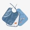 Lot De 3 Bavoirs Plastifiés Bleu - Vertbaudet 1 Lot De 3 Bavoirs Plastifiés Bleu - Vertbaudet -Produits Pour Bébés Magasin lot de 3 bavoirs plastifies