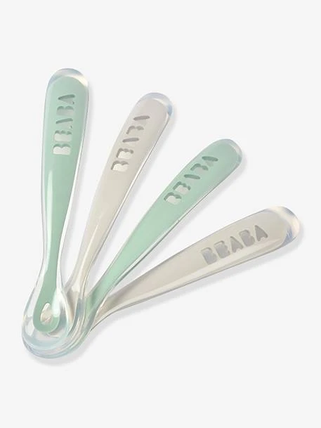 Lot De 4 Cuillères 1er âge BEABA Soft Sans BPA Bleu/gris/ocre - Beaba 7 Lot De 4 Cuillères 1er âge BEABA Soft Sans BPA Bleu/gris/ocre - Beaba – Image 5
