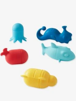 Lot De 5 Aspergeurs De Bain Silicone Lavables Multicolore - Vertbaudet -Produits Pour Bébés Magasin lot de 5 aspergeurs de bain silicone lavables 2