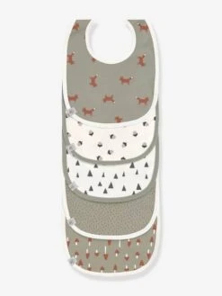 Lot De 5 Bavoirs Bébé LÄSSIG En Coton Biologique Lot De 5 Little Forest Renard - Lassig -Produits Pour Bébés Magasin lot de 5 bavoirs bebe lassig en coton biologique 5