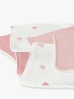 Lot De 6 Lingettes Lavables Rose/coeurs - Vertbaudet -Produits Pour Bébés Magasin lot de 6 lingettes lavables 7