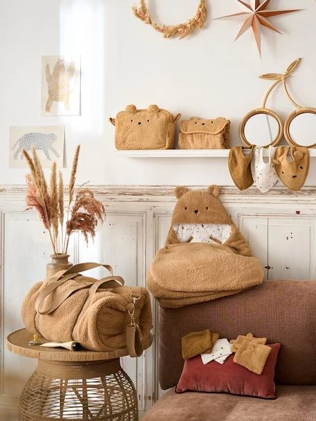 Lot De 6 Lingettes Lavables Ourson Caramel - Vertbaudet 4 Lot De 6 Lingettes Lavables Ourson Caramel - Vertbaudet – Image 2